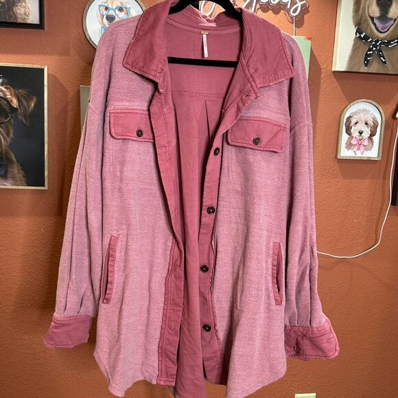 Free People Ruby Fleece Shacket - Picture 2 of 5